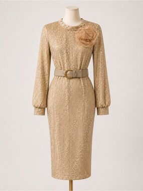 Giovanna D1658 women’s Dress  Champagne Church Wedding Size 8